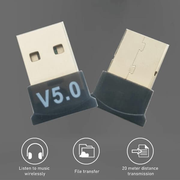 USB Bluetooth -sovitin V5.0 - 10 Mbps 240 MHz 32 2-Pack