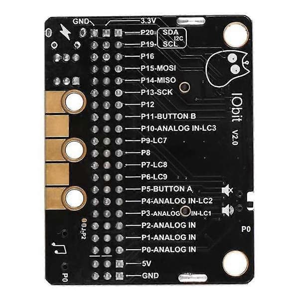 2 stk. : Bit Expansion Board Iobit V2.0 Microbit Entry Horisontal Adapterplade Primær Og Sekundær