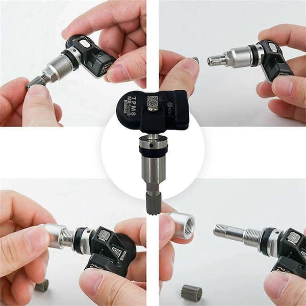 12 stk. Programmerbar TPMS-sensor 315 433MHz Universal 2 i 1 Dæktrykssensorsystem Ubegrænset Edi