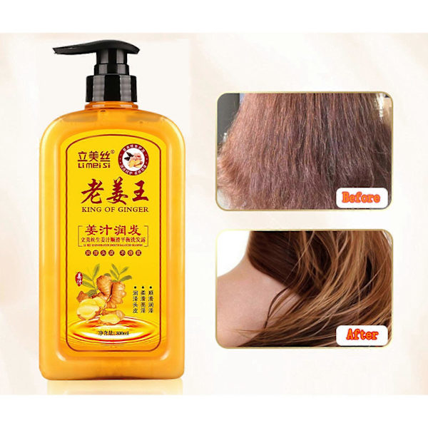 Ingefær Hårgenvækst Shampoo Ingefær Shampoo Til -Hårtab Hårshampoo Balsam
