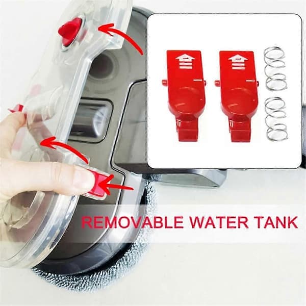 Klipplås-tappknapp for Dyson V12 Slim støvsuger reservedeler vanntank knapp snap wit