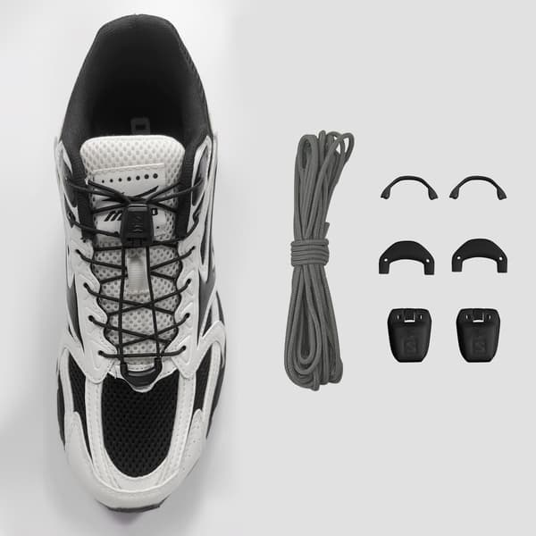 Salomon Quicklace-nauhat, harmaa Grey S