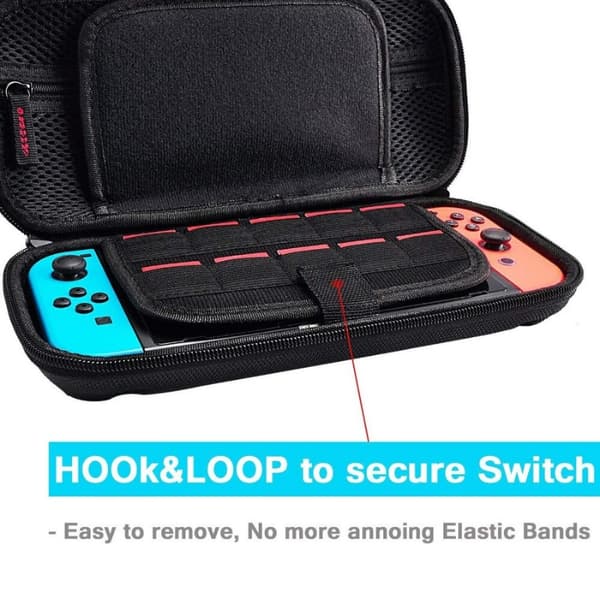 Laadukas matkakotelo Nintendo Switchille, punainen 300