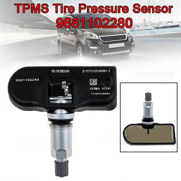 Bil Tpms Däcktryckssensor Däcktrycksdetektor För 407 207 307 607 508 807 C4 5 6 7 8 9681102