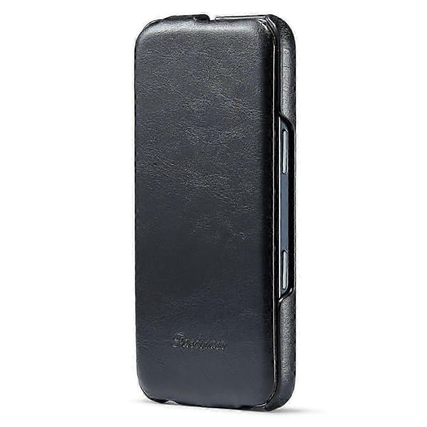 Fodral för iPhone 17 Vertikalt Flip PU-läder + PC-telefonfodral Black