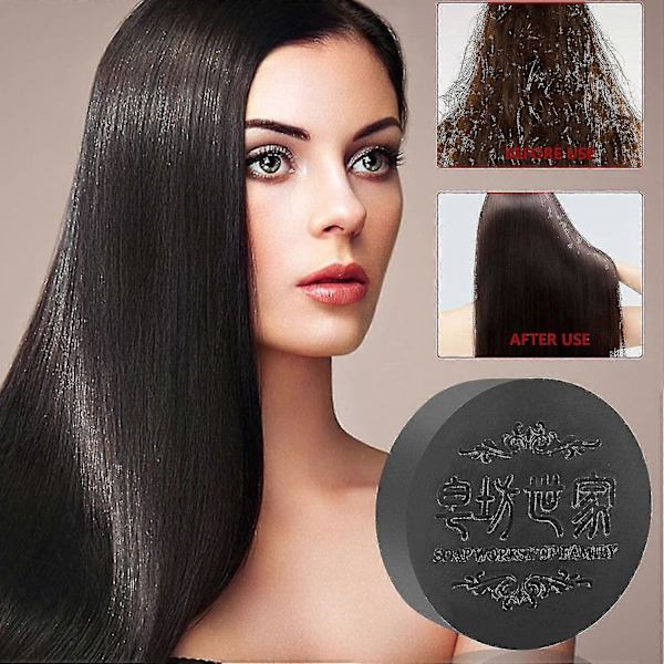 Sswyv-polygonum Sæbe Hårvækst, Sort & Tykt Hår Fallopia Multiflora Shampoo Bar Polygonum Shampoo Sæbe, Polygonum E 3pc