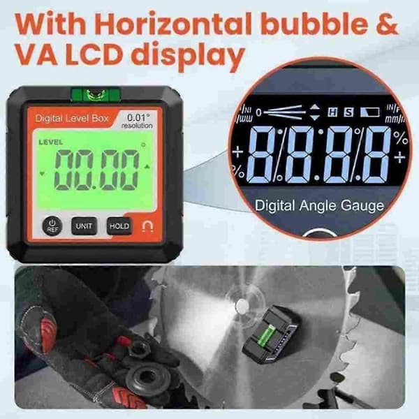 Sakerplus Magnetisk Digital Inklinometer, Højpræcisions Vinkelmåler C