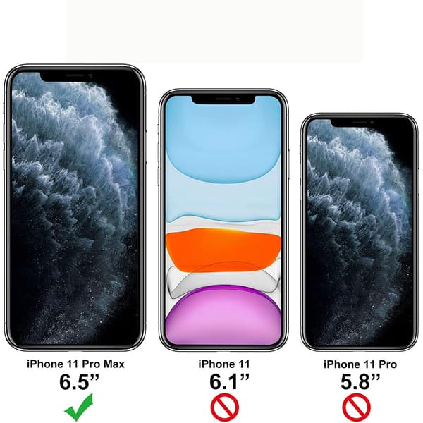Läpinäkyvä kuori iPhone 11 Pro Max Läpinäkyvä TPU 48 3-Pack