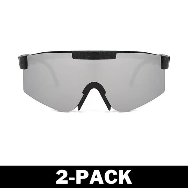 Polarisoidut urheiluaurinkolasit Unisex Hopea / Musta 110 1-Pack