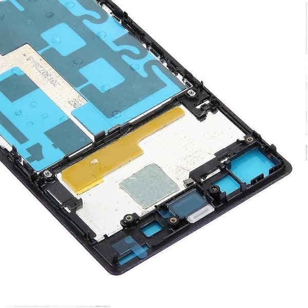 Frontdæksel LCD-ramme Bez-plade til Sony Xperia Z1 Sort Purple