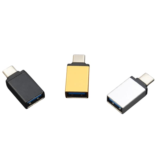 Rask USB til USB-C Adapter - Metalliske Farger 4 Guld
