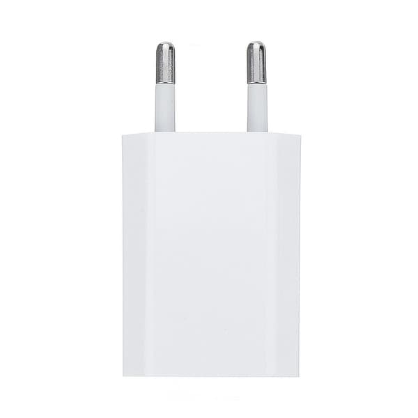 1A Vegglader + 2M Lightning Ladekabel iPhone 80 2-Pack