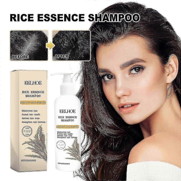 EELHOE Ris Shampoo Skånsomme ingredienser renser, fugter, hydrerer og udglatter hår ris shampoo