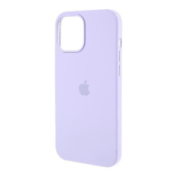 Silkeslen mjuk solid silikonskal för iPhone 12 Mini-fodral Light purple