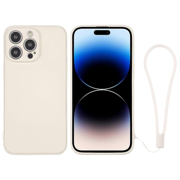 Silikone Telefon Cover til iPhone 14 Pro White