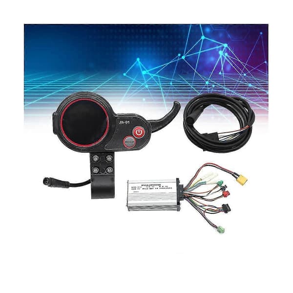 -01 Meter Dashboard LCD-display 6-benet+48V 20A børsteløs controller uden Hall til elektrisk scooter