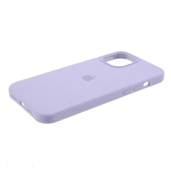 Silkeslen mjuk solid silikonskal för iPhone 12 Mini-fodral Light purple