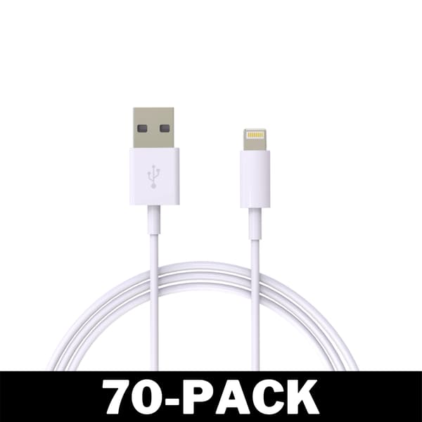3M Lightning iPhone Ladekabel til Alle Modeller - Hvit 240 10-Pack