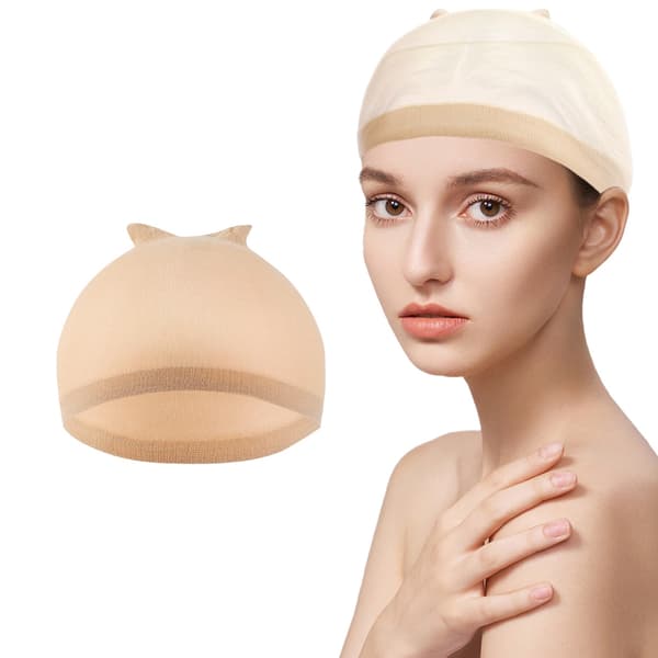 Peruukinpidikkeet naisille, 4 kpl Beige