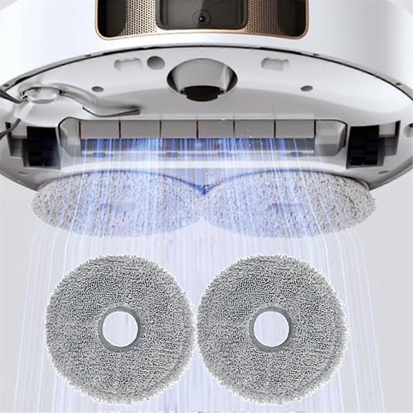 For M30 PRO / C107 Robotstøvsuger Tilbehør Moppeklutholder + Moppeklut Erstatning Vaskbar