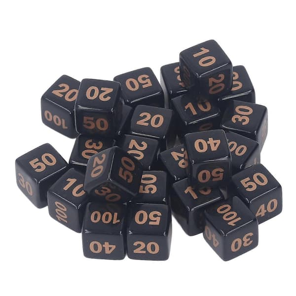 24st D6 Polyhedral Tärningar 14mm Akryl Vattentäta Balanserade Speltärningar För Bordsspel