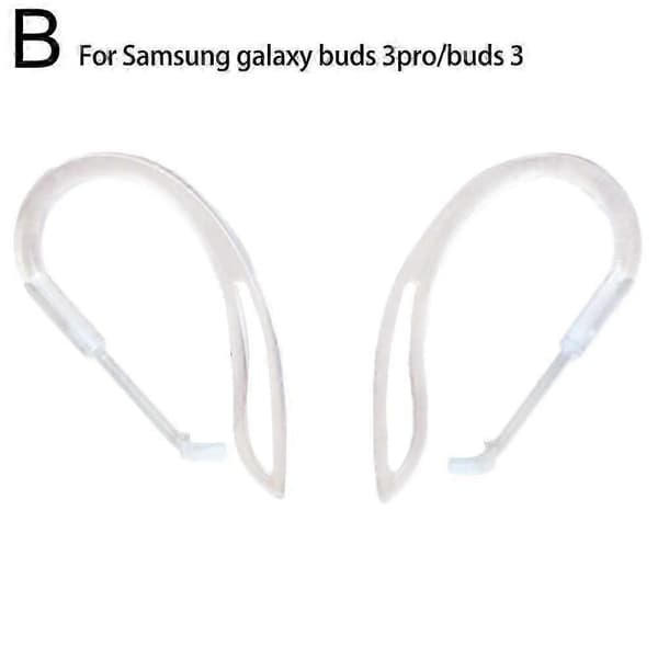 Velegnet til Samsung buds3 pro anti-tabt ørekrog tilbehørsclips Transparent 2pcs