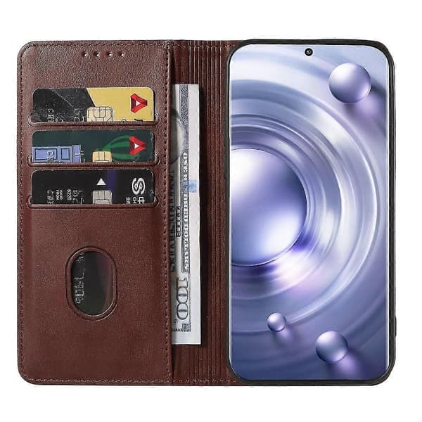 Läderfodral för vivo X80 Pro Brown