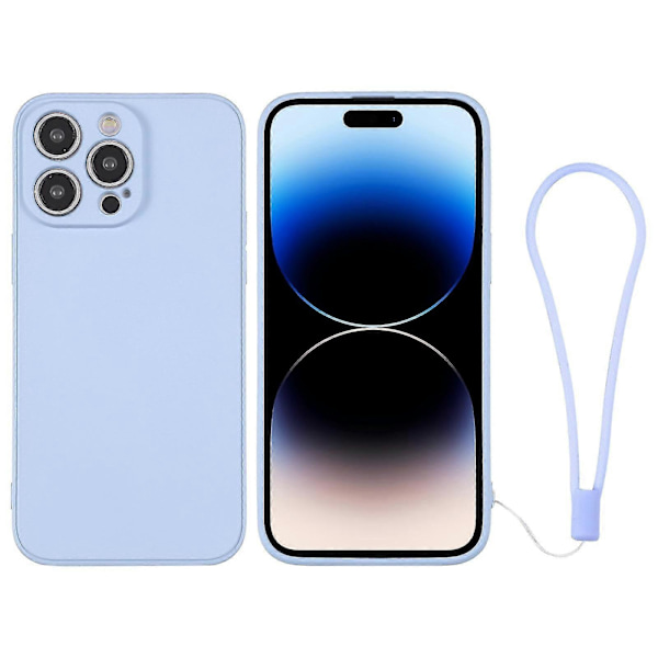 Silikonfodral för iPhone 14 Pro Light Blue