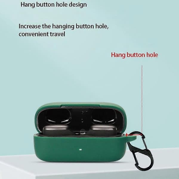 Skridsikkert etui til Earfun Free Pro 2, blødt hus, vaskbart, ridsefast cover Black