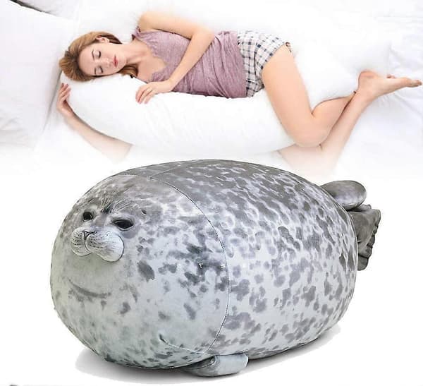 Plushdjur Söt Säl Kudde Chubby Blob Säl
