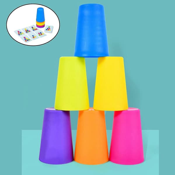 Børn Stacking Cup Able Spil Klassisk Familiespil 1 Spiller