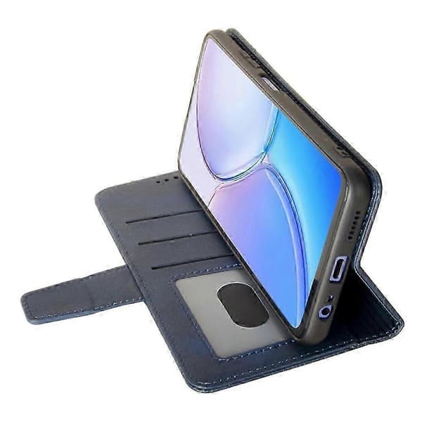 Til HMD Skyline Etui Læder Pung Telefoncover Stativ Kalvetekstur Grey