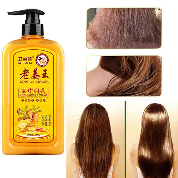 Ingefær Hårgenvækst Shampoo Ingefær Shampoo Til -Hårtab Hårshampoo Balsam