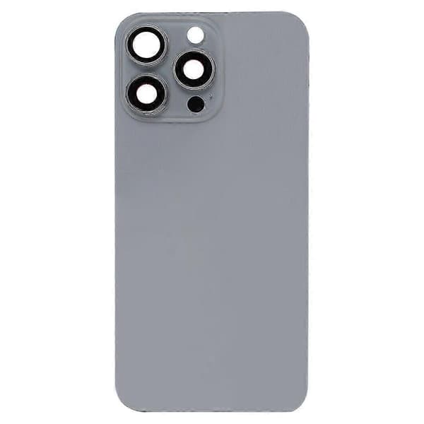Glassbatterideksel til iPhone 15 Pro Titanium gray