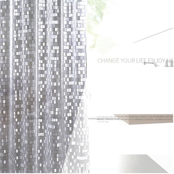 PVC-suihkuverho - Mosaiikkikuvio L