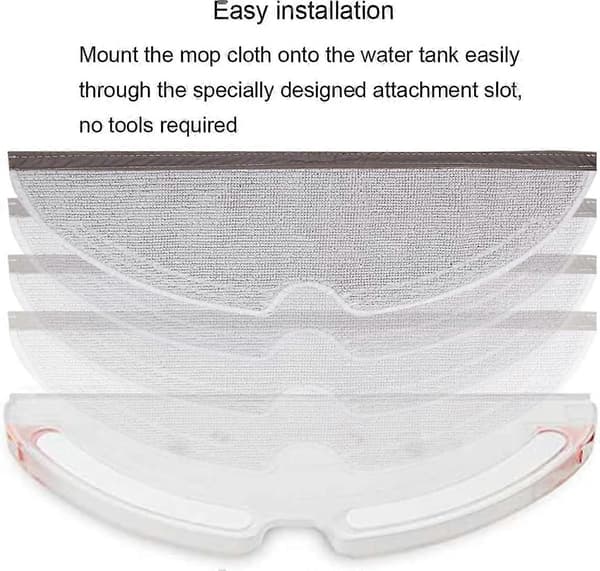 Full Dekning Moppeklut for Xiaomi Roborock S5, S5 Max, S50, S51, S6, S6 MaxV, E4, S6 Pure, E35, E2 Robot Støvsuger, Acce SSWH