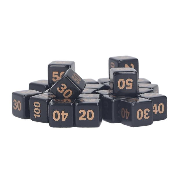 24st D6 Polyhedral Tärningar 14mm Akryl Vattentäta Balanserade Speltärningar För Bordsspel