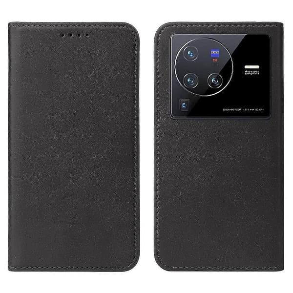Läderfodral för vivo X80 Pro Black
