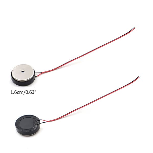 10 st 16mm Rund Slim Intern Magnet Högtalare 8 Ohm 0.5W
