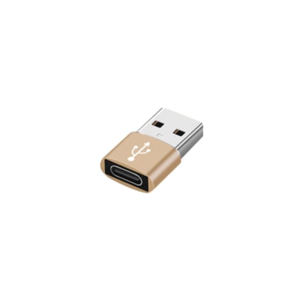 Laadukas USB-C–USB-sovitin – metallinen kulta 4