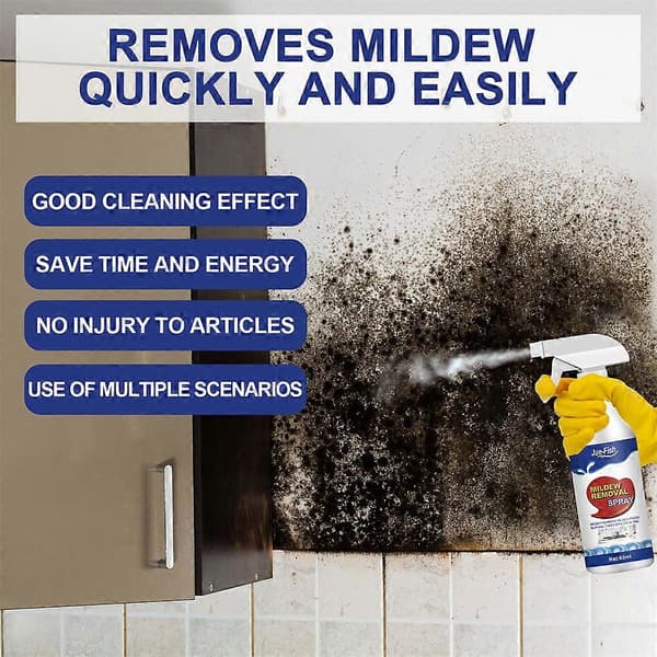 60ML Mildew Cleaner Skum Deodoriserende Baderom Muggfjerner Spray for Veggfliser Badekar 2pcs