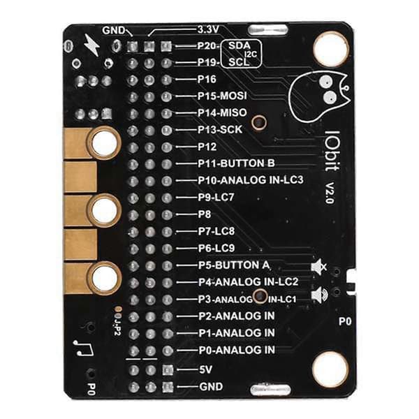 2 stk.: Bit Expansion Board Iobit V2.0 Microbit Entry Horisontal Adapterplade Primær Og Sekundær