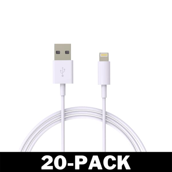 1M Lightning Pikalatauskaapeli iPhone Valkoinen iOS15 32 2-Pack