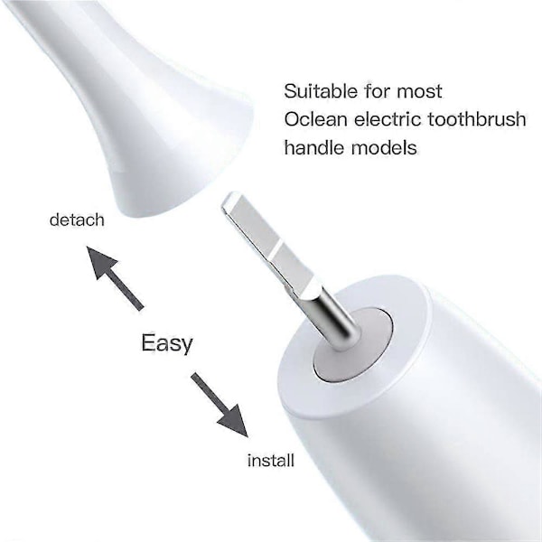 Elektrisk tannbørstehode erstatningsbørstehode for Oclean White 1Pc