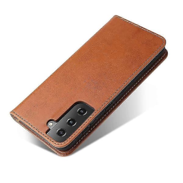 PU-läderfodral för Samsung Galaxy S21+ 5G Brown