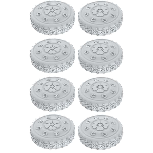 8-pak hjulbeskyttere til kufferter Model 3 Grey