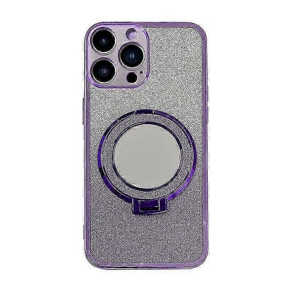 Telefonringstativ, stilfuldt flash-ringstativ med spejl, til iPhone 15,14,13 Pro Max Plus, Flash golden