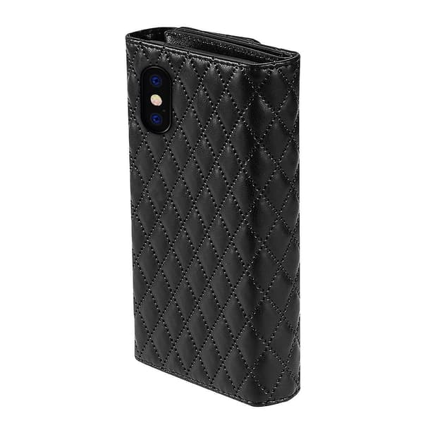 Zipper Multi-Card Lærveske For iPhone XR