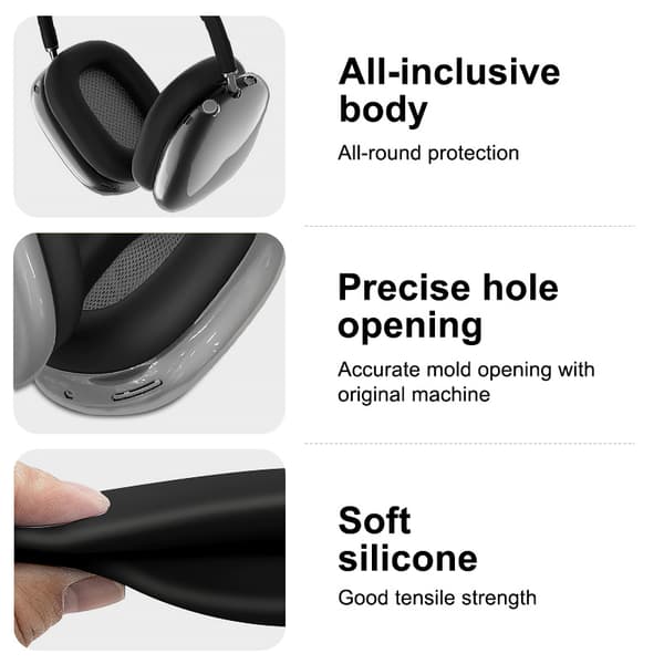 Skyddsfodral för AirPods Max hörlurar Black