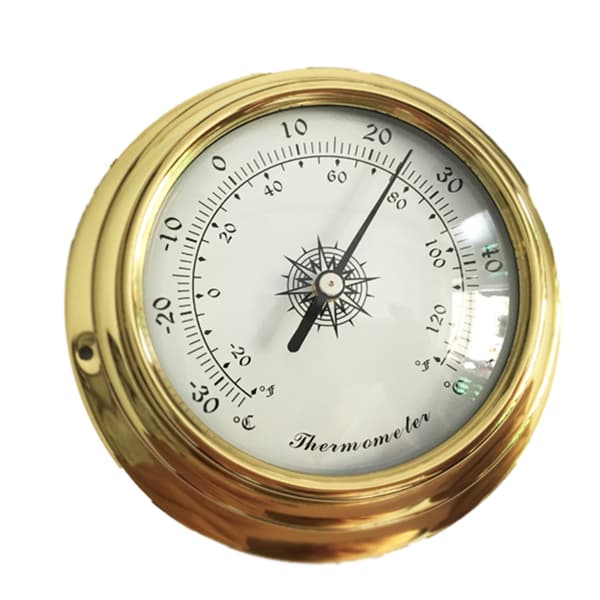 4 st marin väggmonterad barometer klocka mätare termometer hygrometer kit
